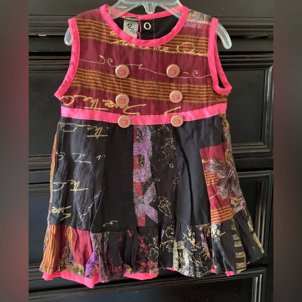 Save The Queen Multicolor Kids Casual Dress